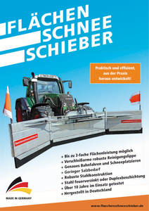 Flächenschneeschieber Produkt-Flyer